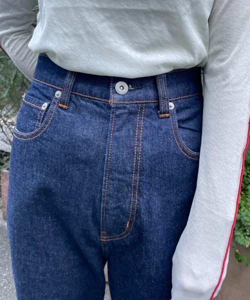 CIAOPANIC(チャオパニック)の「フレアデニムKELLY(デニムパンツ・レディース・ブルー/ネイビー・MEDIUM/SMALL)」の22枚目の写真