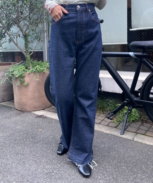 CIAOPANIC(チャオパニック)の「フレアデニムKELLY(デニムパンツ・レディース・ブルー/ネイビー・MEDIUM/SMALL)」の15枚目の写真
