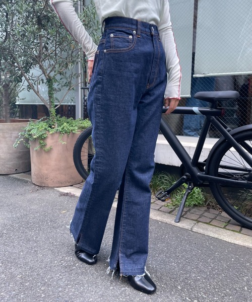 CIAOPANIC(チャオパニック)の「フレアデニムKELLY(デニムパンツ・レディース・ブルー/ネイビー・MEDIUM/SMALL)」の17枚目の写真