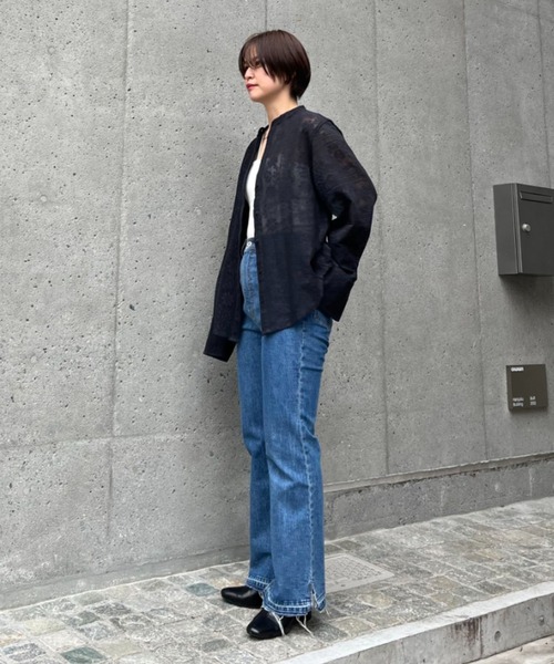 CIAOPANIC(チャオパニック)の「フレアデニムKELLY(デニムパンツ・レディース・ブルー/ネイビー・MEDIUM/SMALL)」の8枚目の写真