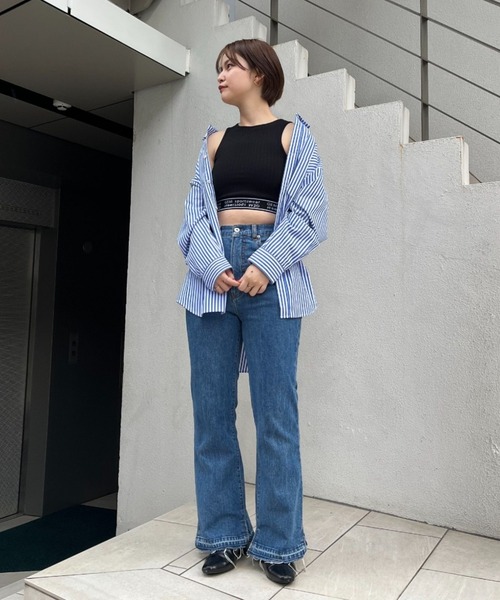 CIAOPANIC(チャオパニック)の「フレアデニムKELLY(デニムパンツ・レディース・ブルー/ネイビー・MEDIUM/SMALL)」の10枚目の写真