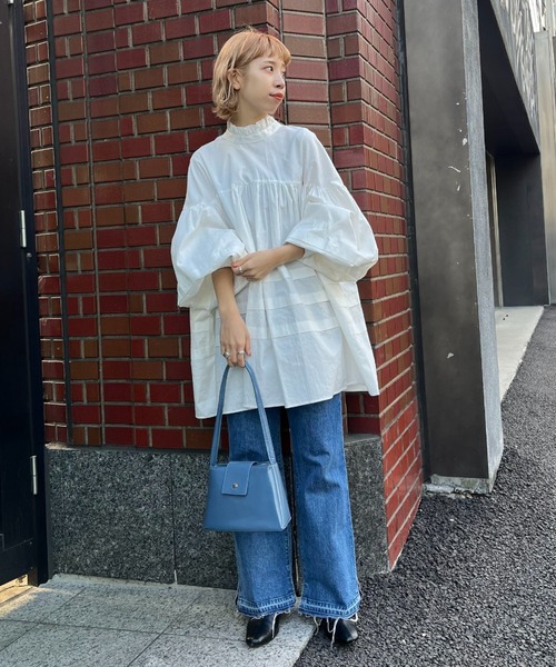 CIAOPANIC(チャオパニック)の「フレアデニムKELLY(デニムパンツ・レディース・ブルー/ネイビー・MEDIUM/SMALL)」の12枚目の写真