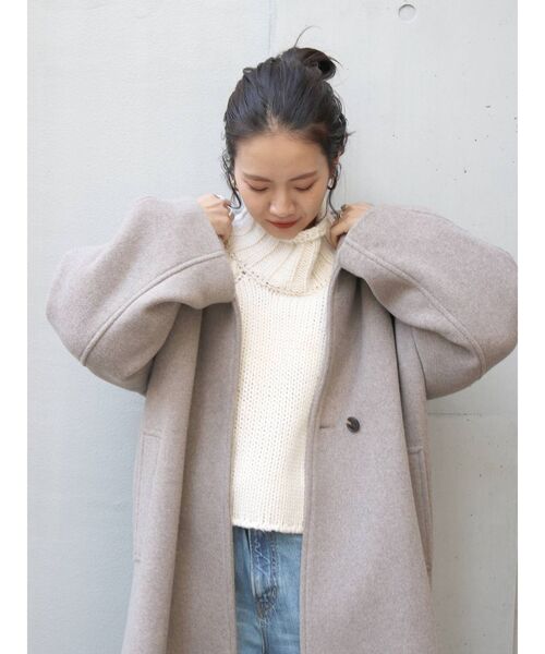 Ungrid(アングリッド)の「スタンドカラールーズコート(その他アウター・レディース・ヘザーグレー/ブラック/ダークグリーン・SMALL/MEDIUM)」の21枚目の写真