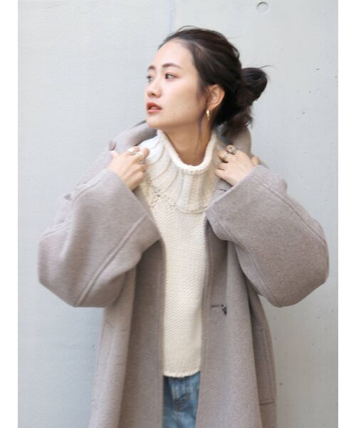 Ungrid(アングリッド)の「スタンドカラールーズコート(その他アウター・レディース・ヘザーグレー/ブラック/ダークグリーン・SMALL/MEDIUM)」の9枚目の写真