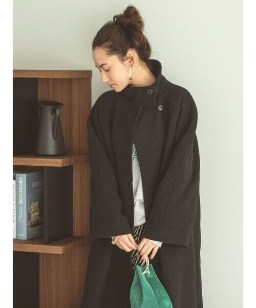 Ungrid(アングリッド)の「スタンドカラールーズコート(その他アウター・レディース・ヘザーグレー/ブラック/ダークグリーン・SMALL/MEDIUM)」の11枚目の写真
