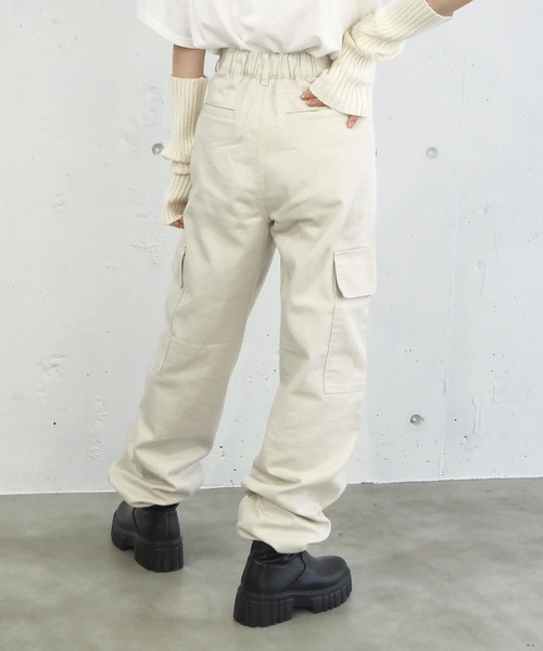tiptop（ティップトップ）の「【2サイズ展開】カーゴパンツ【web限定Sサイズあり】（カーゴパンツ・レディース・ブラック/カーキ/アイボリー・S/M）」の8枚目の写真