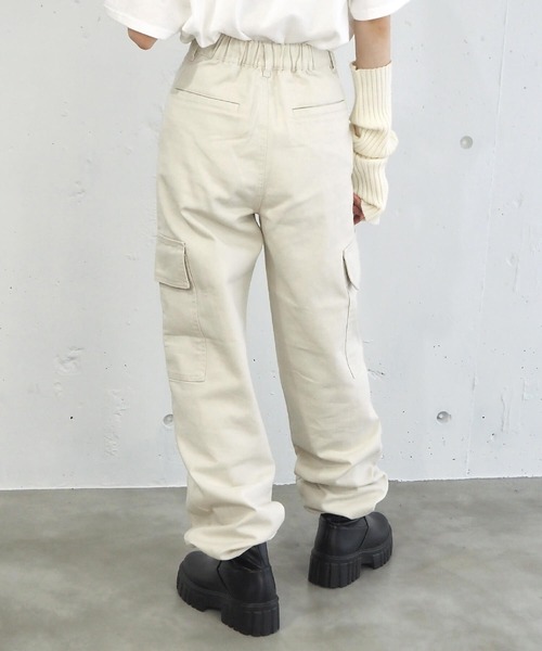 tiptop（ティップトップ）の「【2サイズ展開】カーゴパンツ【web限定Sサイズあり】（カーゴパンツ・レディース・ブラック/カーキ/アイボリー・S/M）」の9枚目の写真