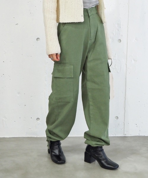tiptop（ティップトップ）の「【2サイズ展開】カーゴパンツ【web限定Sサイズあり】（カーゴパンツ・レディース・ブラック/カーキ/アイボリー・S/M）」の20枚目の写真