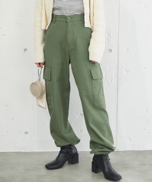 tiptop（ティップトップ）の「【2サイズ展開】カーゴパンツ【web限定Sサイズあり】（カーゴパンツ・レディース・ブラック/カーキ/アイボリー・S/M）」の22枚目の写真