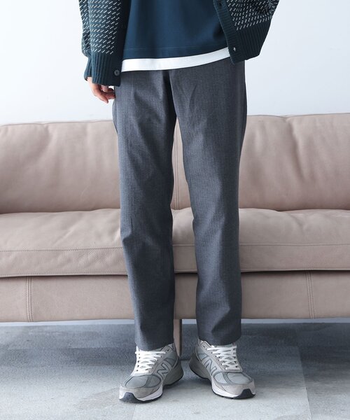 THE SHOP TK （ザ ショップ ティーケー ）の「◆【1週間穿ける】7DAYS杢ヘリンボンストレッチテーパードパンツ（その他パンツ・メンズ・ネイビー/ダークブラウン系1/ベージュ/グレー系その他/チャコールグレー・05/04/03/01/02）」の9枚目の写真
