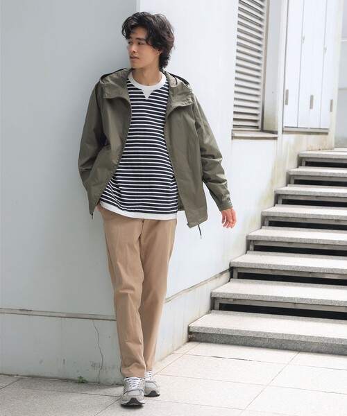 THE SHOP TK （ザ ショップ ティーケー ）の「◆【1週間穿ける】7DAYS杢ヘリンボンストレッチテーパードパンツ（その他パンツ・メンズ・ネイビー/ダークブラウン系1/ベージュ/グレー系その他/チャコールグレー・05/04/03/01/02）」の10枚目の写真