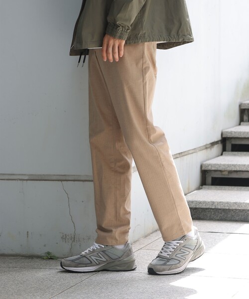 THE SHOP TK （ザ ショップ ティーケー ）の「◆【1週間穿ける】7DAYS杢ヘリンボンストレッチテーパードパンツ（その他パンツ・メンズ・ネイビー/ダークブラウン系1/ベージュ/グレー系その他/チャコールグレー・05/04/03/01/02）」の12枚目の写真