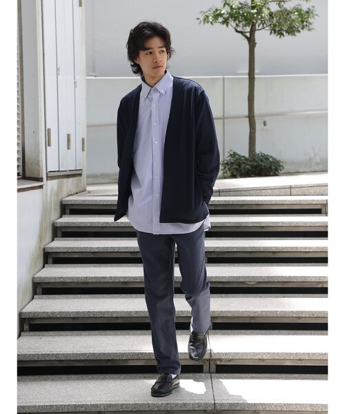 THE SHOP TK （ザ ショップ ティーケー ）の「◆【1週間穿ける】7DAYS杢ヘリンボンストレッチテーパードパンツ（その他パンツ・メンズ・ネイビー/ダークブラウン系1/ベージュ/グレー系その他/チャコールグレー・05/04/03/01/02）」の13枚目の写真