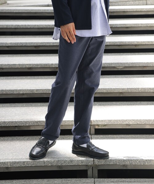 THE SHOP TK （ザ ショップ ティーケー ）の「◆【1週間穿ける】7DAYS杢ヘリンボンストレッチテーパードパンツ（その他パンツ・メンズ・ネイビー/ダークブラウン系1/ベージュ/グレー系その他/チャコールグレー・05/04/03/01/02）」の14枚目の写真