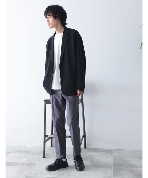 THE SHOP TK （ザ ショップ ティーケー ）の「◆【1週間穿ける】7DAYS杢ヘリンボンストレッチテーパードパンツ（その他パンツ・メンズ・ネイビー/ダークブラウン系1/ベージュ/グレー系その他/チャコールグレー・05/04/03/01/02）」の16枚目の写真