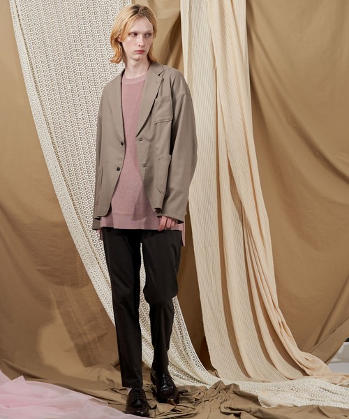 THE SHOP TK （ザ ショップ ティーケー ）の「◆【1週間穿ける】7DAYS杢ヘリンボンストレッチテーパードパンツ（その他パンツ・メンズ・ネイビー/ダークブラウン系1/ベージュ/グレー系その他/チャコールグレー・05/04/03/01/02）」の21枚目の写真