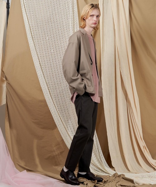 THE SHOP TK （ザ ショップ ティーケー ）の「◆【1週間穿ける】7DAYS杢ヘリンボンストレッチテーパードパンツ（その他パンツ・メンズ・ネイビー/ダークブラウン系1/ベージュ/グレー系その他/チャコールグレー・05/04/03/01/02）」の22枚目の写真