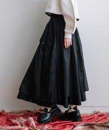 メタリックリバーシブルスカート