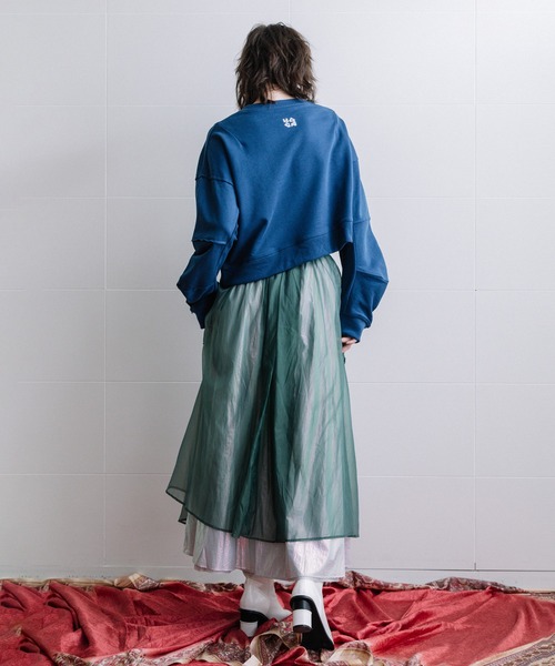 AULA AILA（アウラアイラ）の「メタリックリバーシブルスカート（スカート・レディース・ブラック/シルバー/ゴールド/マルチ・0）」の5枚目の写真