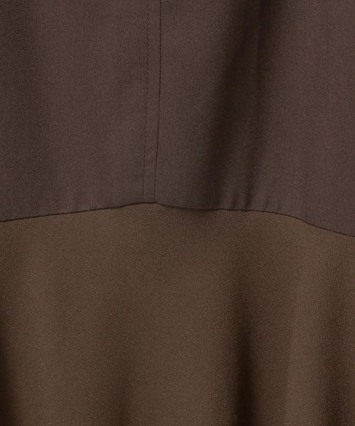 mysty woman(ミスティウーマン)の「マーメイド異素材スカート 162795(スカート・レディース・ダークブラウン/ライトベージュ・FREE)」の8枚目の写真