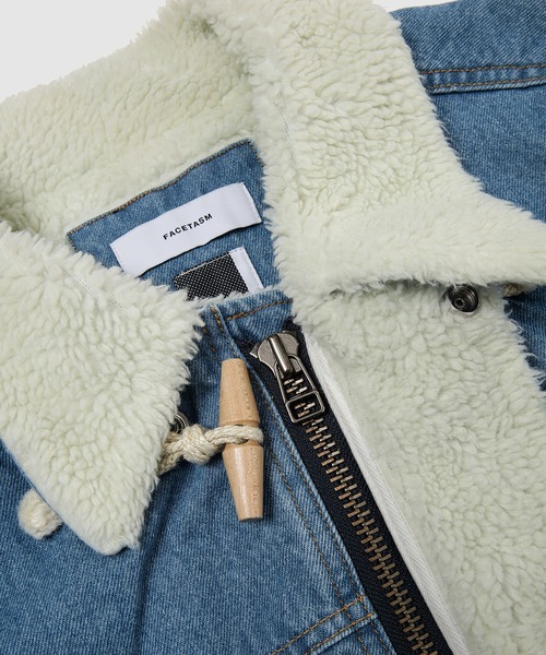 FACETASM(ファセッタズム)の「Sherpa Denim Jacket(デニムジャケット・メンズ・インディゴブルー・4)」の6枚目の写真