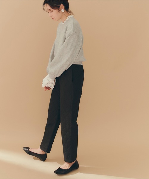 titivate(ティティベイト)の「キルティングテーパードパンツ(その他パンツ・レディース・ブラック/アイボリー/グレイッシュベージュ・S/L/M)」の19枚目の写真