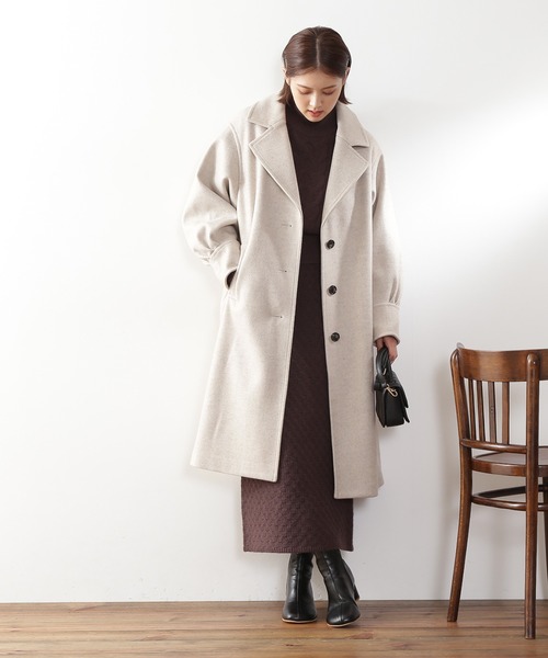 N.(N. Natural Beauty Basic)(エヌエヌナチュラルビューティーベーシック)の「【S Size Line】◆タックスリーブチェスターコ-ト(チェスターコート・レディース・ブラック/ベージュ/チェック・SMALL/MEDIUM)」の20枚目の写真