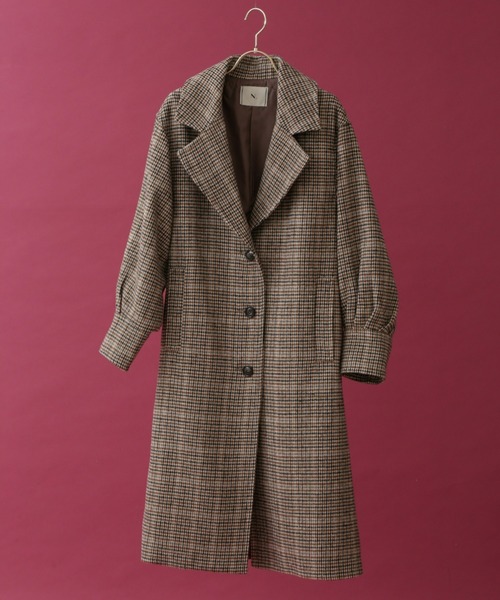 N.(N. Natural Beauty Basic)(エヌエヌナチュラルビューティーベーシック)の「【S Size Line】◆タックスリーブチェスターコ-ト(チェスターコート・レディース・ブラック/ベージュ/チェック・SMALL/MEDIUM)」の21枚目の写真