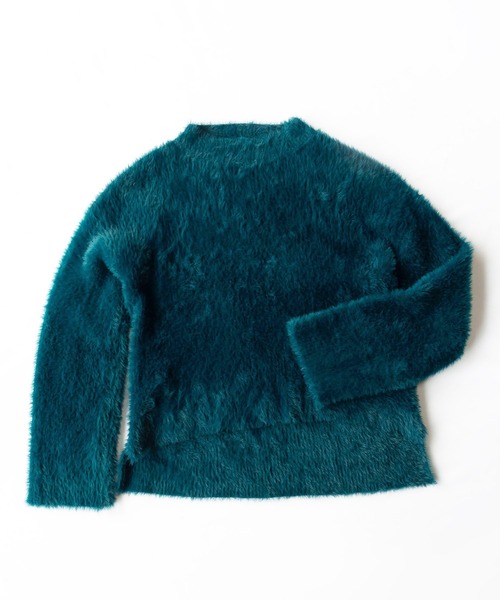 me+em select（ミームセレクト）の「※※【 新色追加／１０color 】カラーリッチシャギーニットトップス（ニット/セーター・レディース・アイボリー/ダークグリーン/ブラック/ダークカーキ/モーブ系/グレー/マスタード/パープル/ピンク/ダークブルー・FREE/MEDIUM）」の17枚目の写真