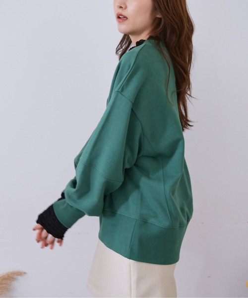 FREE'S MART（フリーズマート）の「◆フロッキーカレッジロゴスウェット（Tシャツ/カットソー・レディース・ホワイト/ブラック/グリーン・FREE）」の11枚目の写真