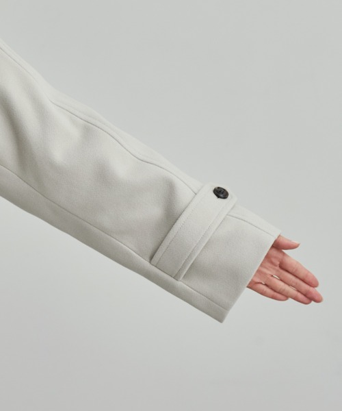 ROPE' PICNIC（ロペピクニック）の「ジャージメルトンステンカラーコート（ステンカラーコート・レディース・ライトグレー/ブラウン系その他/ブルー系その他3・38/36）」の11枚目の写真