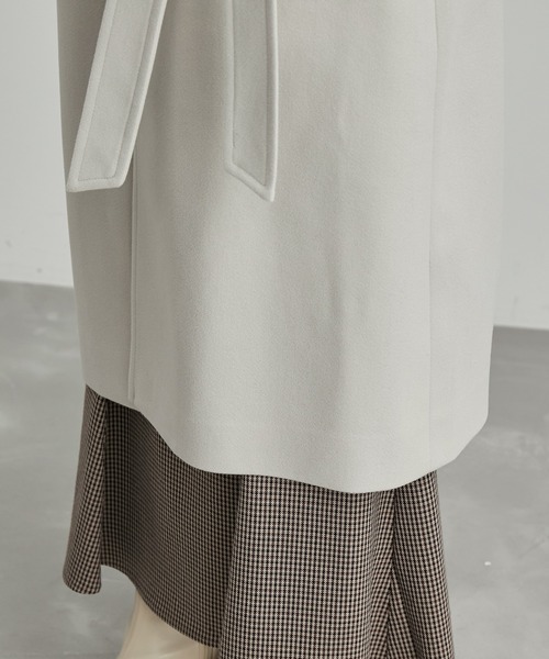 ROPE' PICNIC（ロペピクニック）の「ジャージメルトンステンカラーコート（ステンカラーコート・レディース・ライトグレー/ブラウン系その他/ブルー系その他3・38/36）」の5枚目の写真