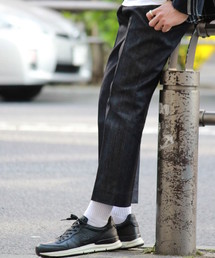 EDIFICE | ◇コットン/シルク デニムワンダーツテーパードトラウザー(デニムパンツ)