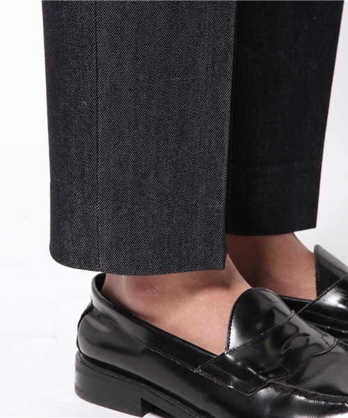 EDIFICE（エディフィス）の「◇コットン/シルク デニムワンダーツテーパードトラウザー（デニムパンツ・メンズ・ネイビー・48/46/44）」の8枚目の写真