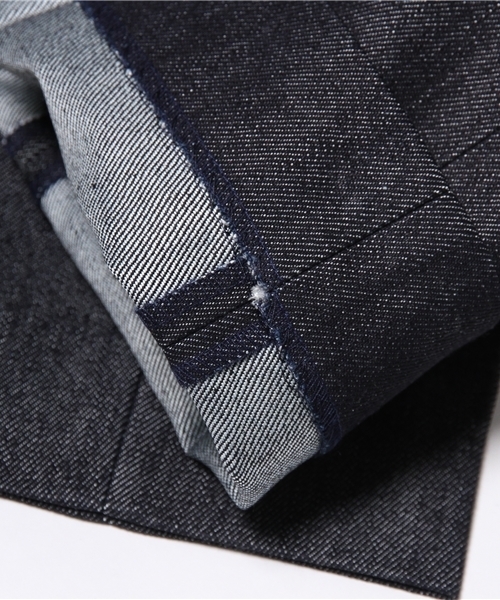 EDIFICE（エディフィス）の「◇コットン/シルク デニムワンダーツテーパードトラウザー（デニムパンツ・メンズ・ネイビー・48/46/44）」の9枚目の写真