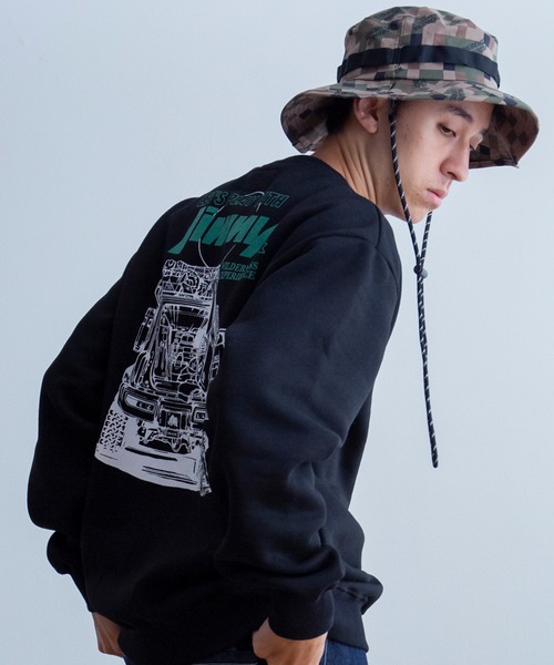 WILDERNESS EXPERIENCE(ウィルダネスエクスペリエンス)の「WILDERNESS EXPERIENCE ウィルダネス × ジムニー ラゲッジスペース クルーネック スウェット(スウェット・メンズ・グレー/ホワイト/ブラック/グリーン・LARGE/MEDIUM/X-LARGE)」の3枚目の写真