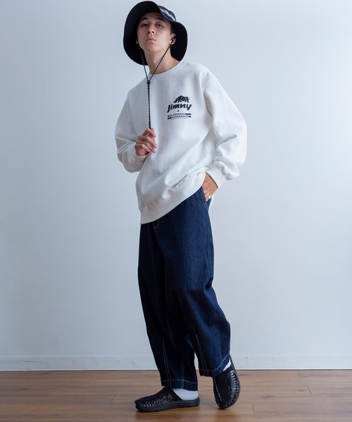 WILDERNESS EXPERIENCE(ウィルダネスエクスペリエンス)の「WILDERNESS EXPERIENCE ウィルダネス × ジムニー ラゲッジスペース クルーネック スウェット(スウェット・メンズ・グレー/ホワイト/ブラック/グリーン・LARGE/MEDIUM/X-LARGE)」の7枚目の写真