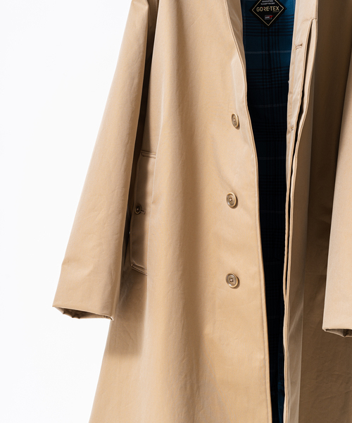 nanamica(ナナミカ)の「【nanamica / ナナミカ】 GORE-TEX Balmacaan Coat(ステンカラーコート・メンズ・ネイビー/ベージュ・SMALL/MEDIUM)」の4枚目の写真