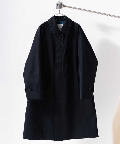 nanamica(ナナミカ)の「【nanamica / ナナミカ】 GORE-TEX Balmacaan Coat(ステンカラーコート・メンズ・ネイビー/ベージュ・SMALL/MEDIUM)」の6枚目の写真