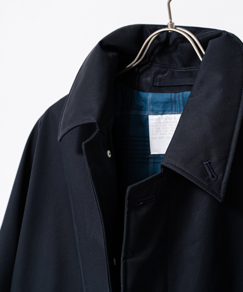 nanamica(ナナミカ)の「【nanamica / ナナミカ】 GORE-TEX Balmacaan Coat(ステンカラーコート・メンズ・ネイビー/ベージュ・SMALL/MEDIUM)」の7枚目の写真