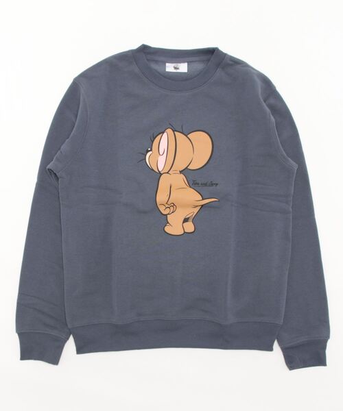 Tom&Jerry(トムアンドジェリー)の「【公式】トムとジェリー 裏起毛クルースウェット(メンズ)(スウェット・メンズ・イエロー/ホワイト/サックスブルー/ブラック・M/L)」の11枚目の写真