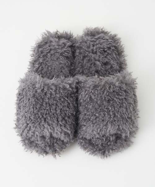 collex（コレックス）の「プードルファールームシューズ（ルームシューズ/スリッパ・レディース・グレー/アイボリー・フリー）」の11枚目の写真