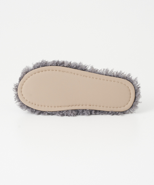 collex（コレックス）の「プードルファールームシューズ（ルームシューズ/スリッパ・レディース・グレー/アイボリー・フリー）」の10枚目の写真