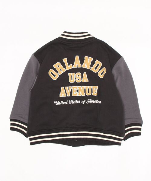 Right-on（ライトオン）の「【Refurbish】カレッジカットスタジャン（その他トップス・キッズ・ブラック/オフホワイト・160/150/140/120/130/105）」の4枚目の写真