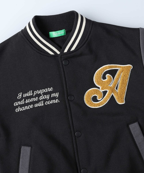 Right-on（ライトオン）の「【Refurbish】カレッジカットスタジャン（その他トップス・キッズ・ブラック/オフホワイト・160/150/140/120/130/105）」の8枚目の写真