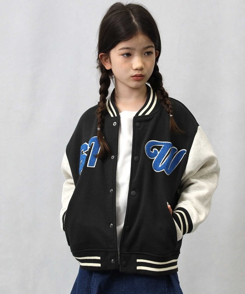 Right-on（ライトオン）の「【Refurbish】カレッジカットスタジャン（その他トップス・キッズ・ブラック/オフホワイト・160/150/140/120/130/105）」の15枚目の写真