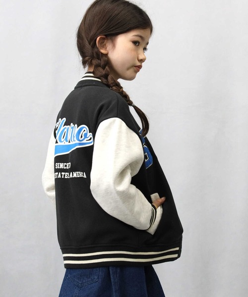 Right-on（ライトオン）の「【Refurbish】カレッジカットスタジャン（その他トップス・キッズ・ブラック/オフホワイト・160/150/140/120/130/105）」の16枚目の写真