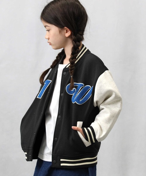 Right-on（ライトオン）の「【Refurbish】カレッジカットスタジャン（その他トップス・キッズ・ブラック/オフホワイト・160/150/140/120/130/105）」の17枚目の写真