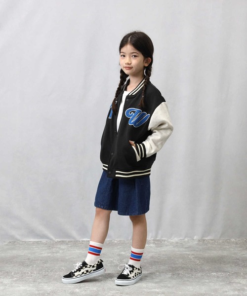 Right-on（ライトオン）の「【Refurbish】カレッジカットスタジャン（その他トップス・キッズ・ブラック/オフホワイト・160/150/140/120/130/105）」の19枚目の写真