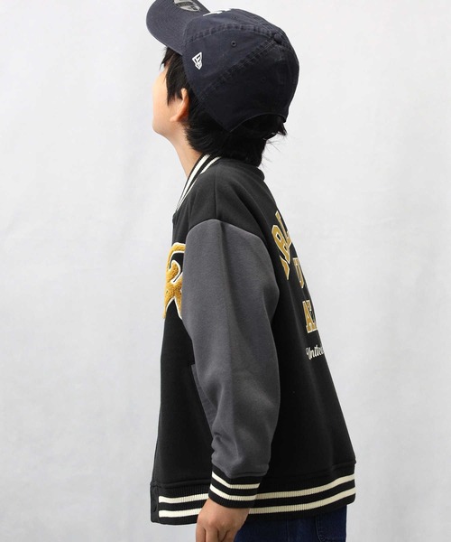 Right-on（ライトオン）の「【Refurbish】カレッジカットスタジャン（その他トップス・キッズ・ブラック/オフホワイト・160/150/140/120/130/105）」の22枚目の写真